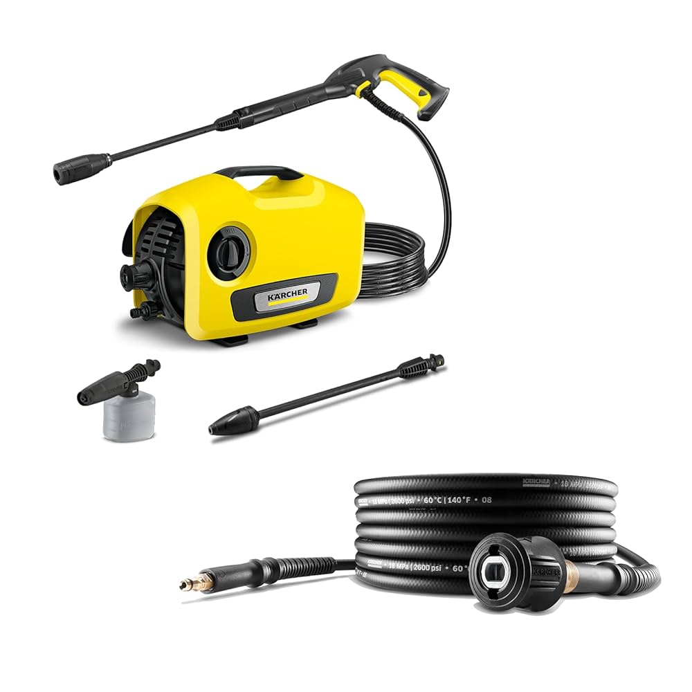ケルヒャー(KARCHER) 電源コード式 高圧洗浄機ホース付き ケルヒャー(KARCHER) 電源コード式 高圧洗浄機ホース付き